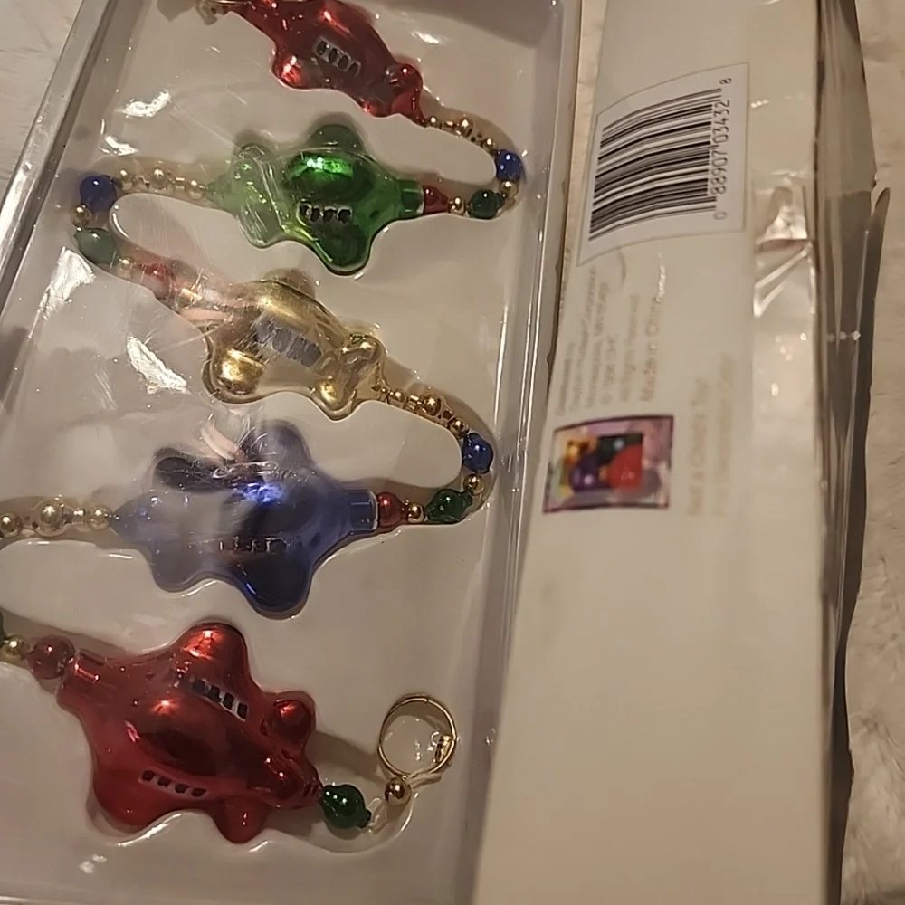 Christopher Radko-Style Vintage Glass Airplane Garland Dayton Hudson Pre TARGET